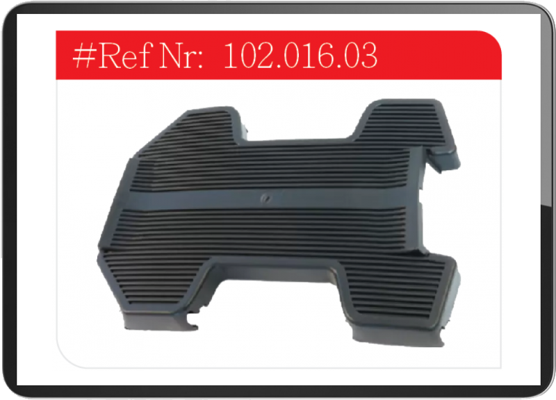 Puch Maxi Footrest board black