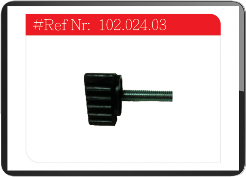 Puch side cover knob with screw 25mm