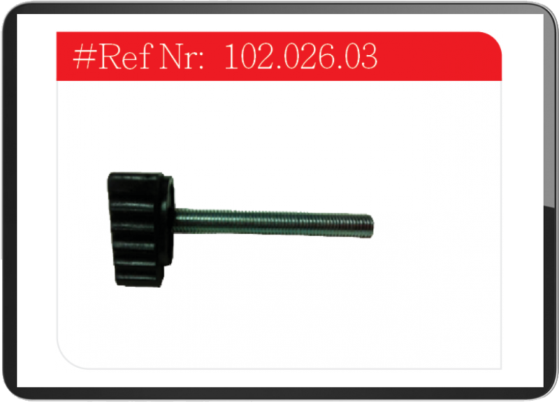 Puch side cover knob with screw 47mm