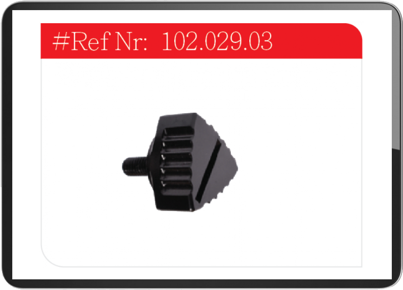 Puch Anodized aluminum side cover knob 13mm