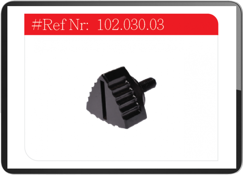 Puch Anodized aluminum side cover knob 25mm