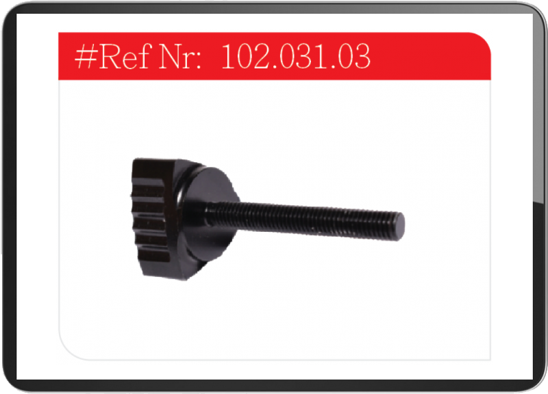 Puch Anodized aluminum side cover knob 36.5mm