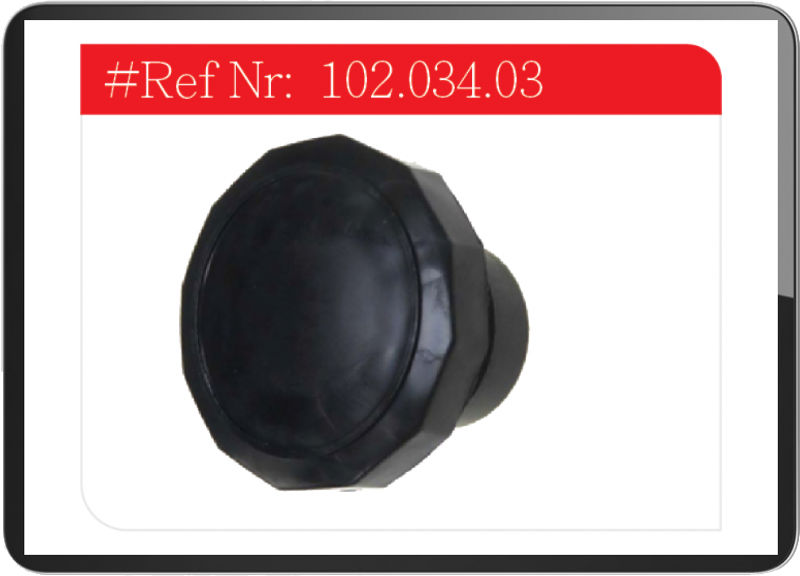 Puch Maxi Tank cap round 30mm black
