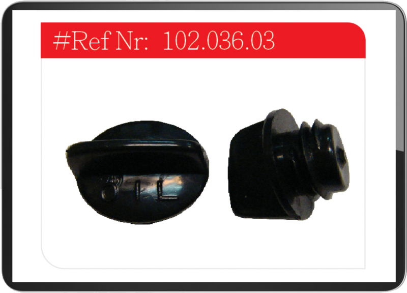 Puch maxi oil cap black plastic