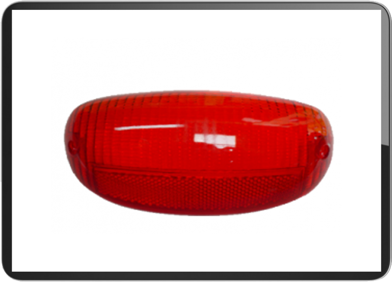 Vespa ET2/ET4 replacement taillight lens red