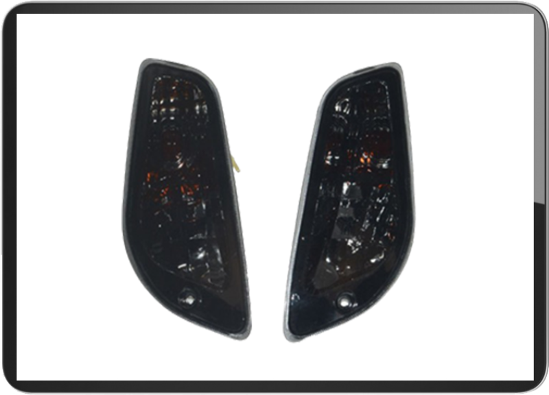 Vespa LX front turn signal light black series
