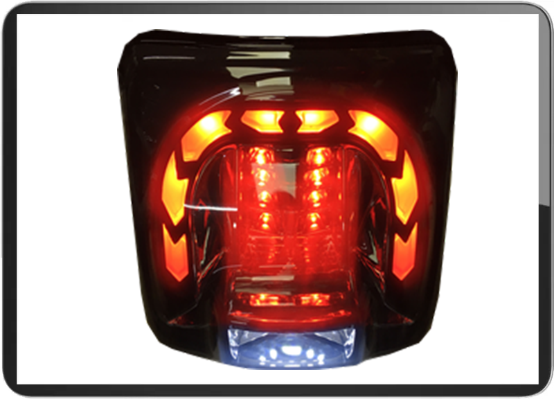 Vespa GTS/GTV/HPV 300 arrow tube led taillight