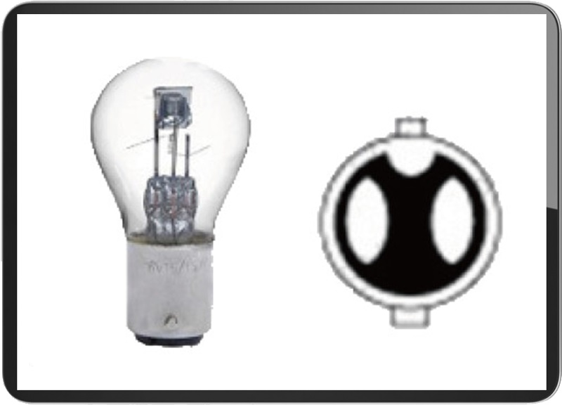S28 BA15D 6V15/15W CLEAR