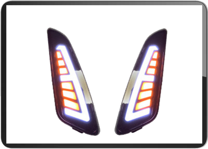 Vespa primavera / sprint audi style front tube led black