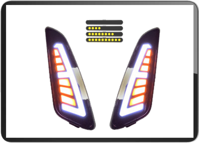 Vespa primavera / sprint audi style front tube sequential