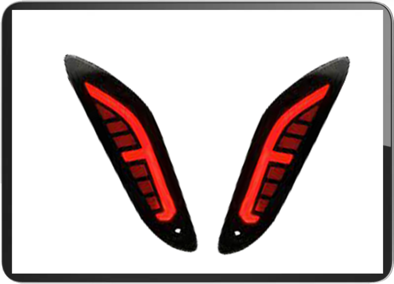 Vespa Primavera / Sprint audi style rear tube led black