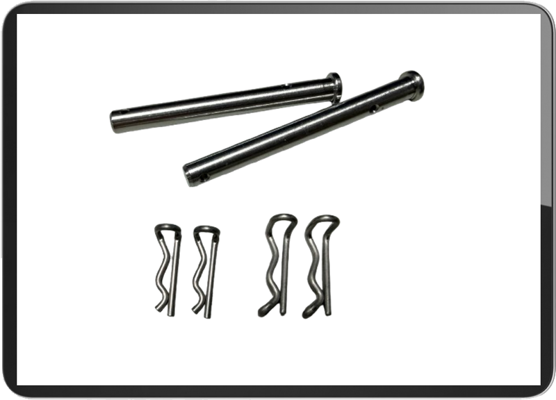 Universal brake pin for front +rear 56mm+61mm with clips
