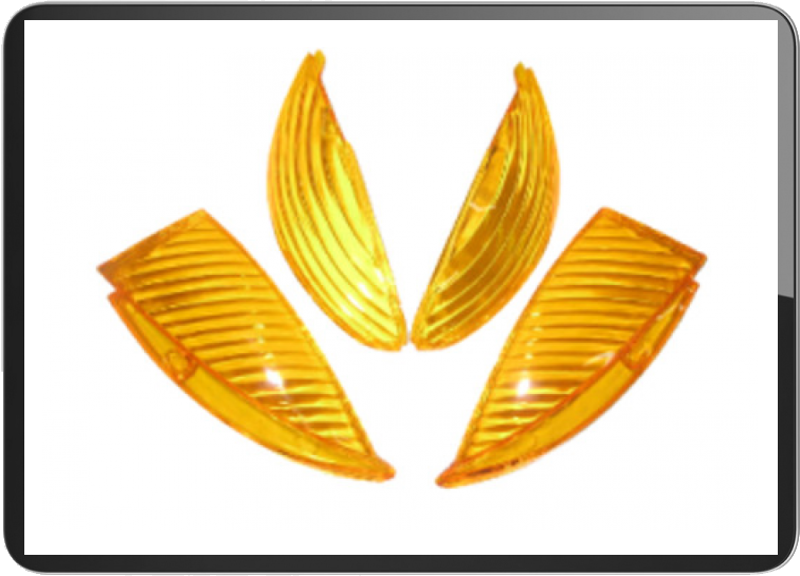 Peugeot Vivacity front + rear 4pcs/set lens amber