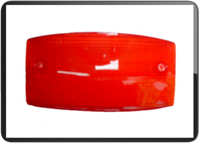 Peugeot Buxy/Zenith taillight lens Red