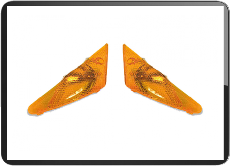 Peugeot Buxy/Zenith front turn signal light amber(PAIR)