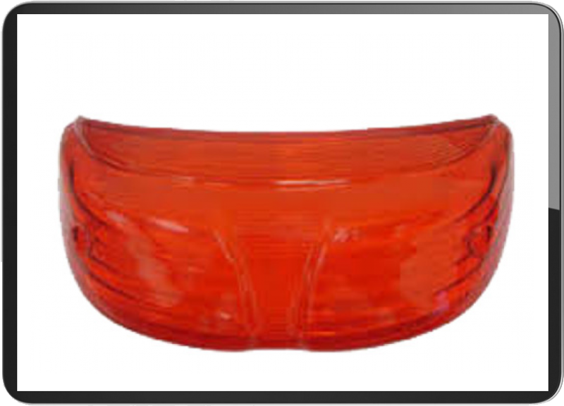 № [204-0005-02] Peugeot Squab/Trekker taillight lens Red
