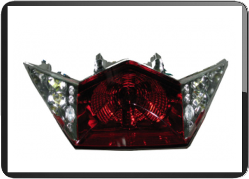 Peugeot Speedfight III Taillight red
