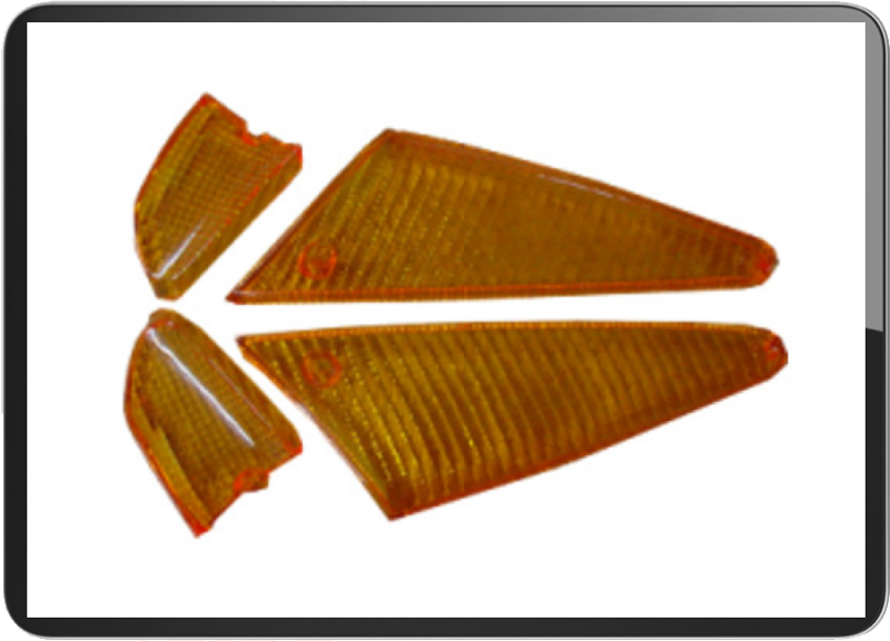 Aprilia SR50 front + rear 4pcs/set lens amber