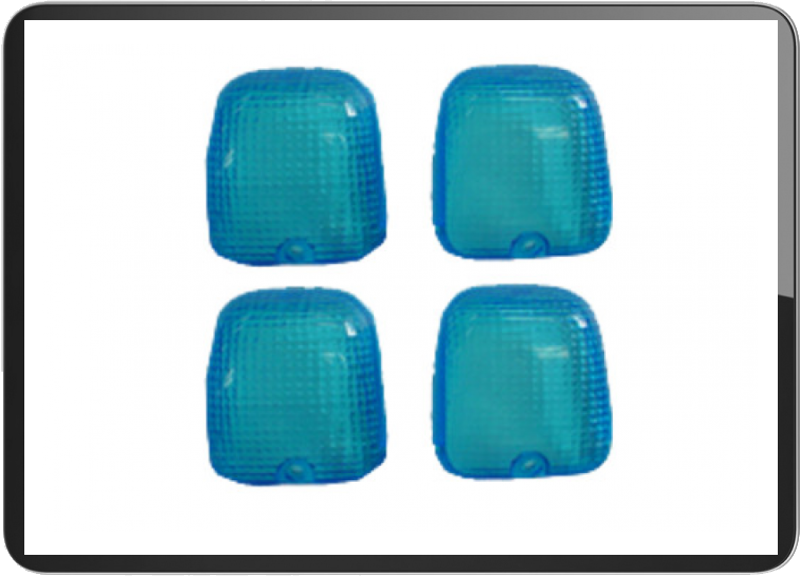 Aprilia RX/MX/ETX winker lens 4pcs/set blue