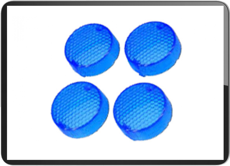 Aprilia RS/Scarabeo winker lens 4pcs/set blue