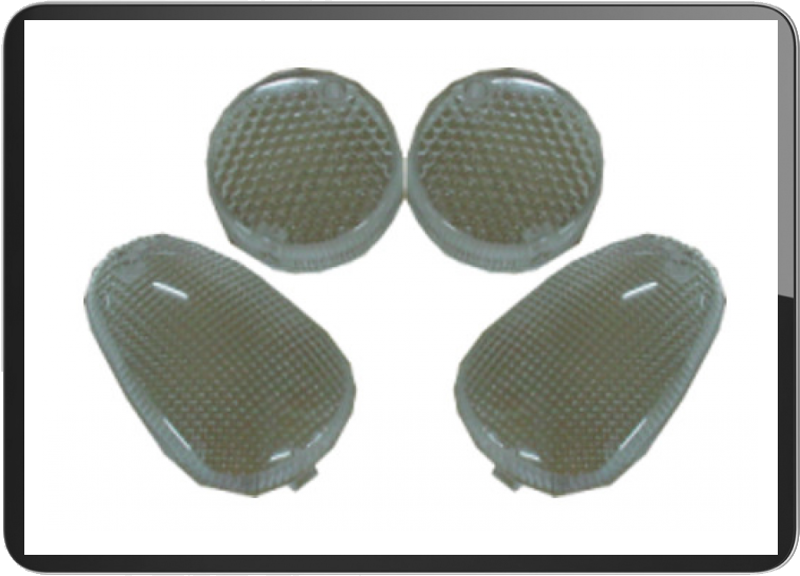Malaguti F12 N/M set of 4pcs winker lens clear