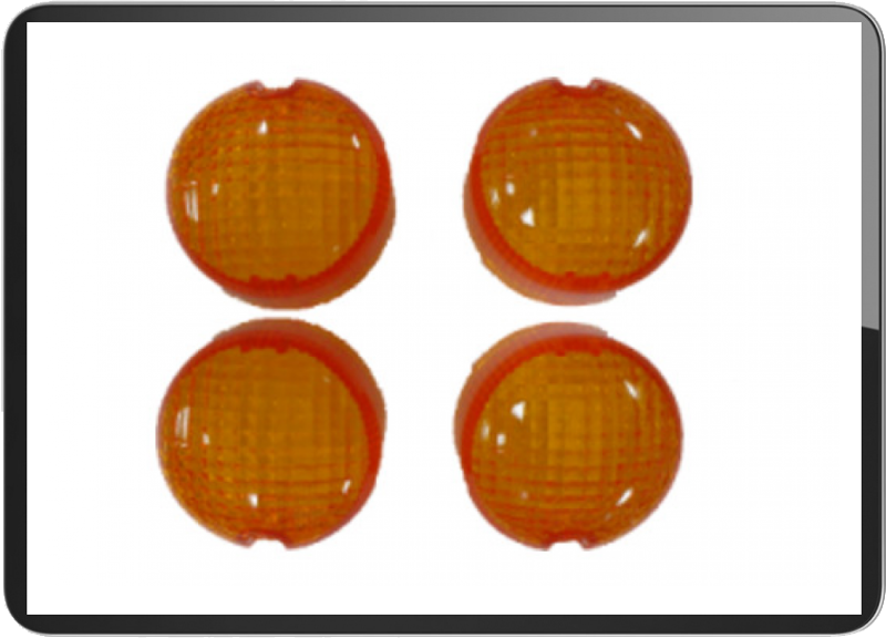 DERBI Senda set of 4pcs turn signal lens amber