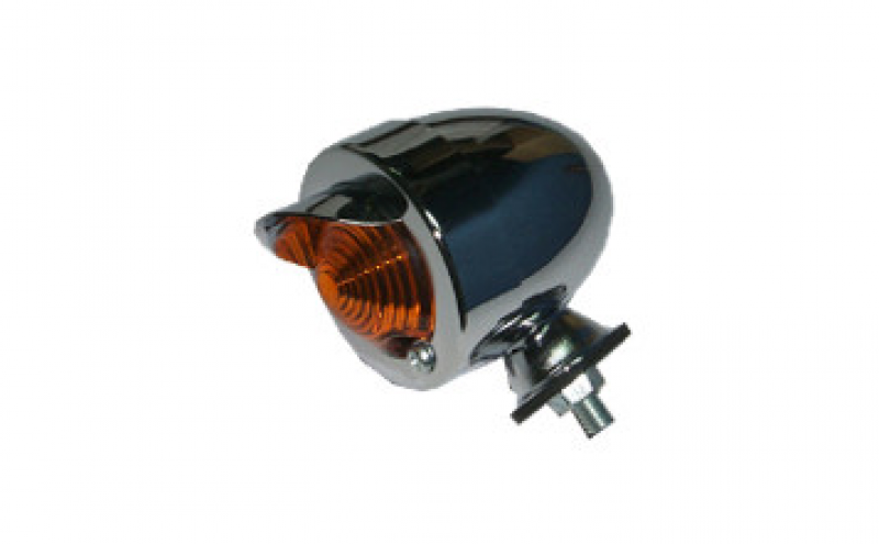 YG-7009 Bullet light w/visor 58mm Chrome/Amber 