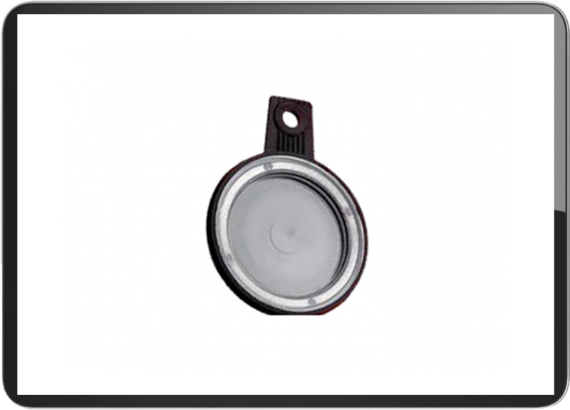 License tax holder round black universal 
