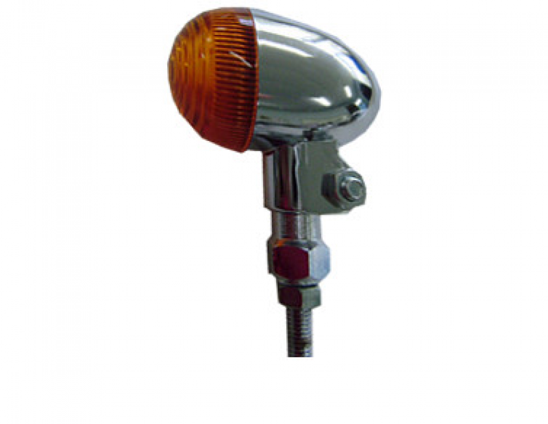 YG-7051 Bullet Round light Chrome/Amber