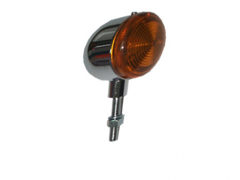 YG-7054 Bullet light Ø50mm Chrome/Amber stem 15mm