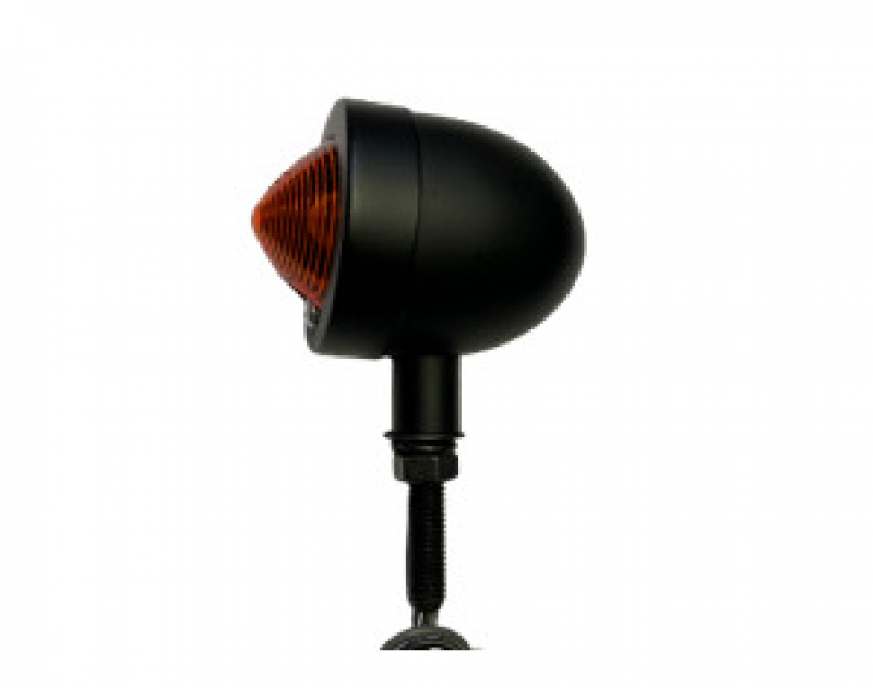 YG-7055 Bullet light Ø50mm Black/Amber stem 15mm