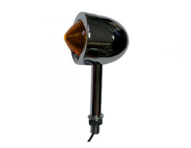 YG-7055 Bullet light Ø50mm Chrome/Amber stem 50mm