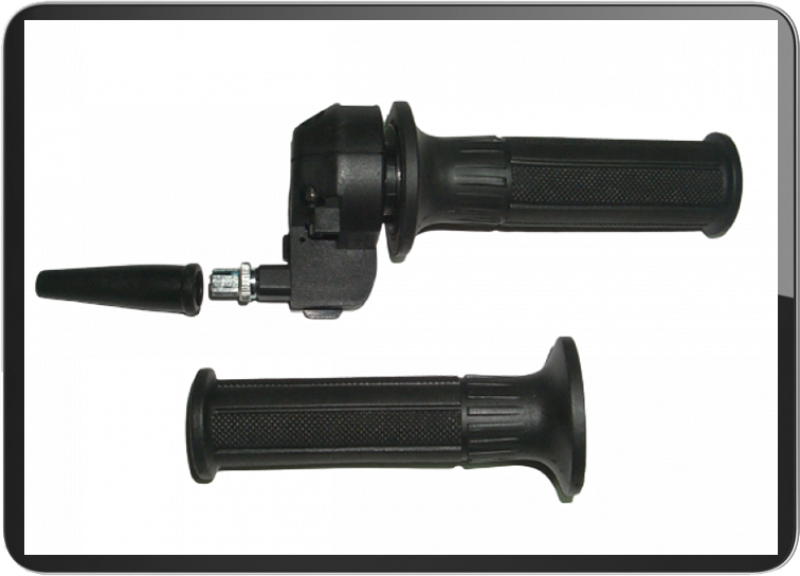 Throttle Control with oblong grips 135mm (Black)