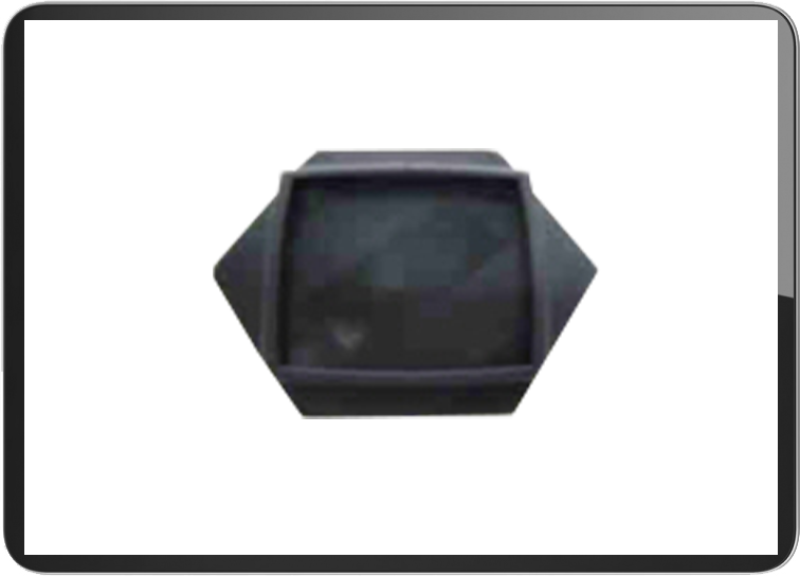 Footrest stand pad Black universal type 