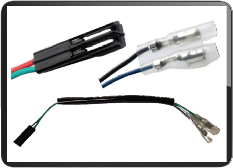 For Honda turn signal connectors 2 wires / plug (PAIR)