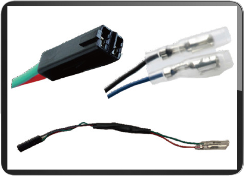 For Kawasaki / Honda turn signal connectors with resistor (PAIR)