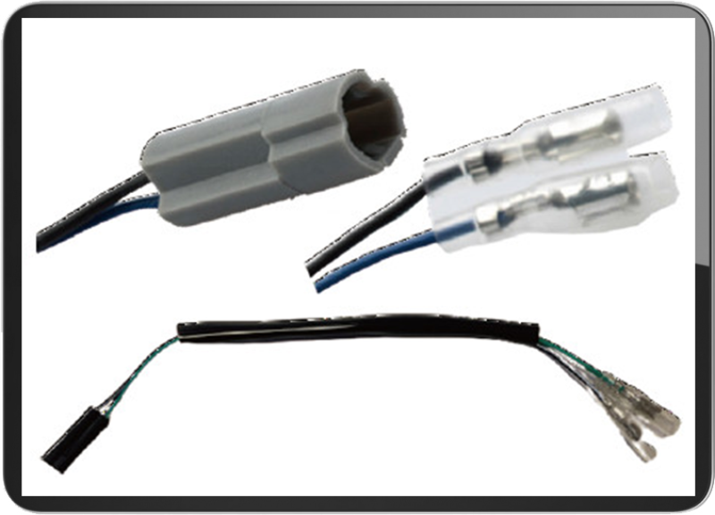 For Yamaha / Suzuki turn signal connectors 2 wires / plug (PAIR)