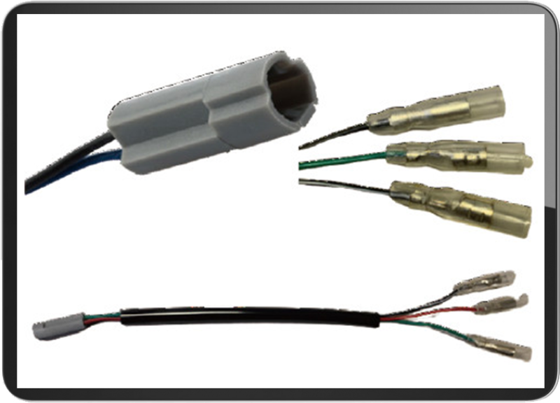 For Suzuki / Yamaha turn signal connectors 3-wire(PAIR)