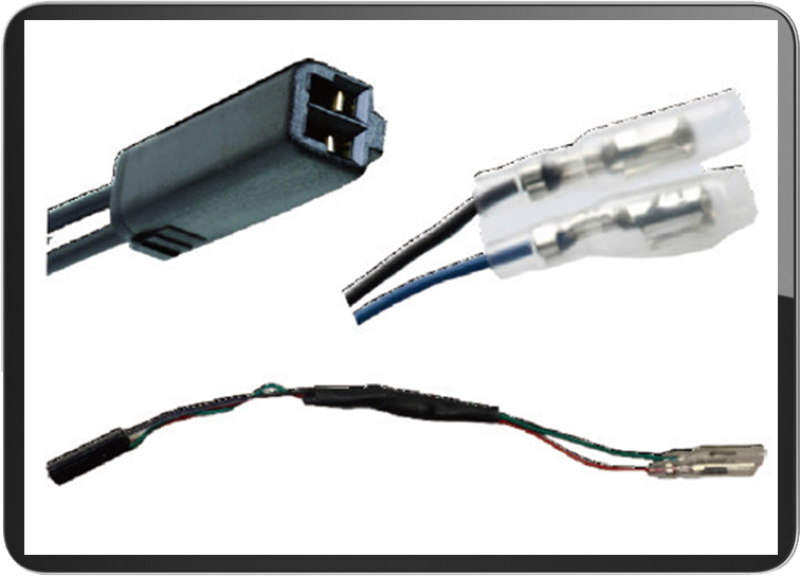For Suzuki turn signal connectors with resistor 2 wires(PAIR)