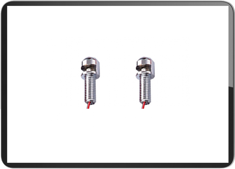 Screw License plate light M8 Chrome base (PAIR)