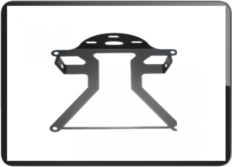 License plate frame black universal type