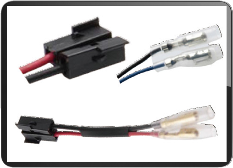 For Triumph turn signal connectors 2 wires(PAIR)