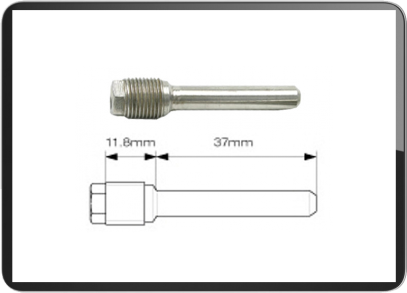 CRF Brake Pin Stainless 37mm chrome Type 11.8+37mm