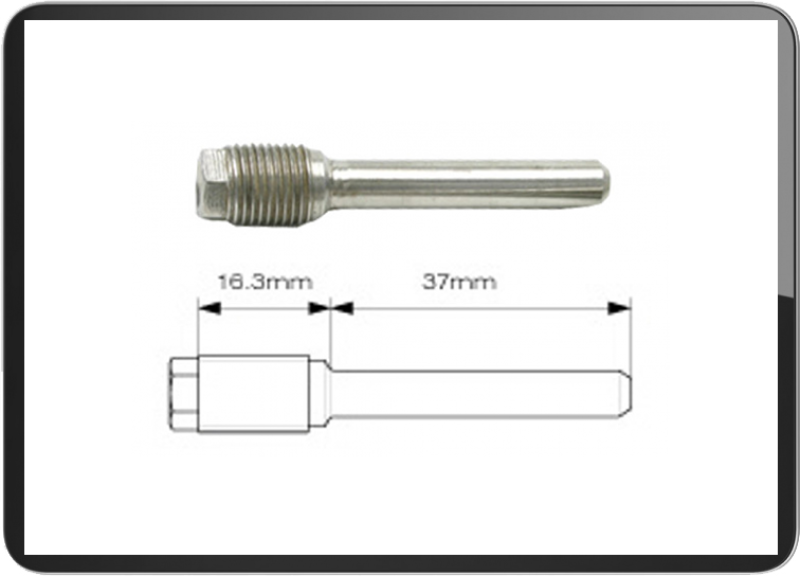 CRF Brake Pin Stainless 37mm chrome Type 16.3+37mm