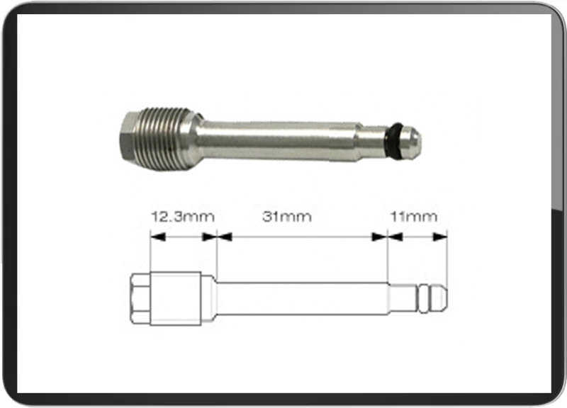 CRF Brake Pin Stainless 31mm chrome Type 12.3+31+11mm