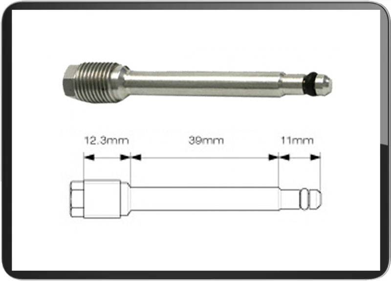 CRF Brake Pin Stainless 39mm chrome Type 12.3+39+11mm