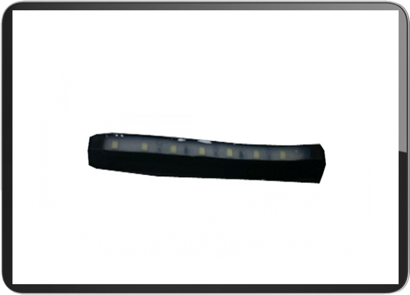 Rubber License plate light 12cm with 3M sticker