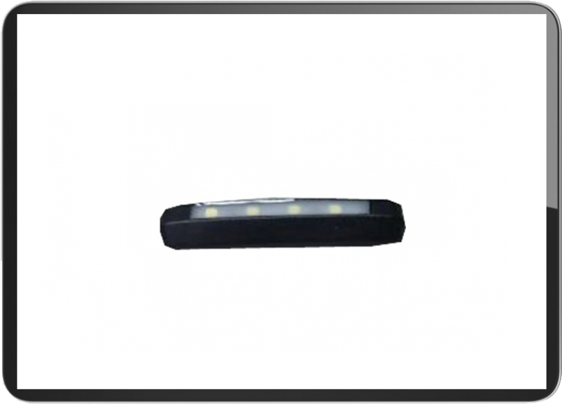 Rubber License plate light 6cm with 3M sticker