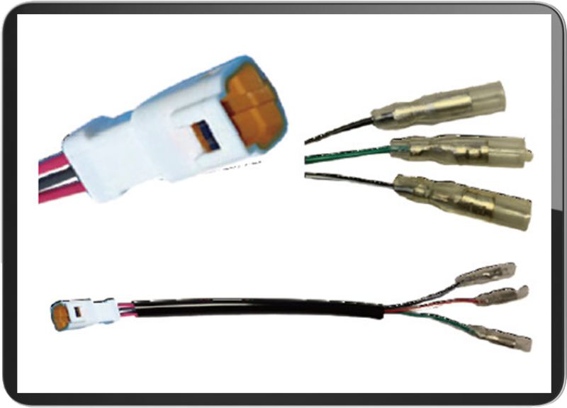 For Ducati / Universal connectors 3 wires / plug (PAIR)