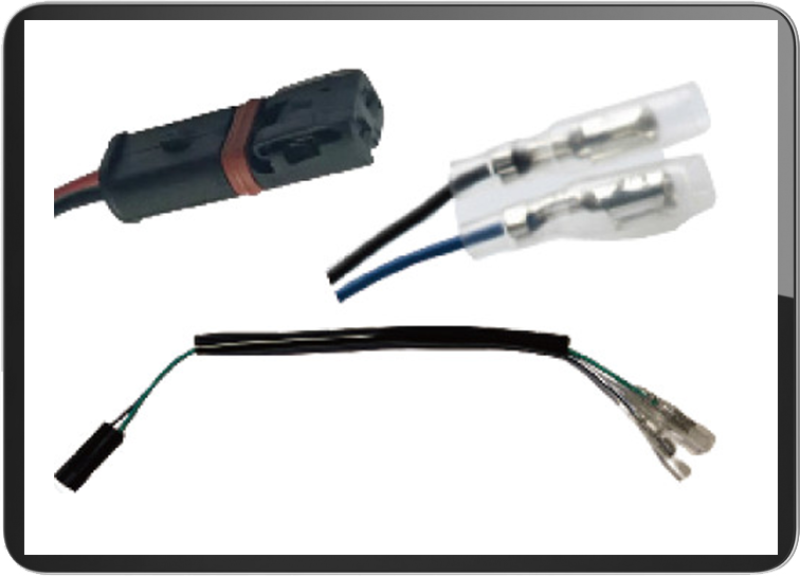 For BMW turn signal connectors 2 wires (PAIR)